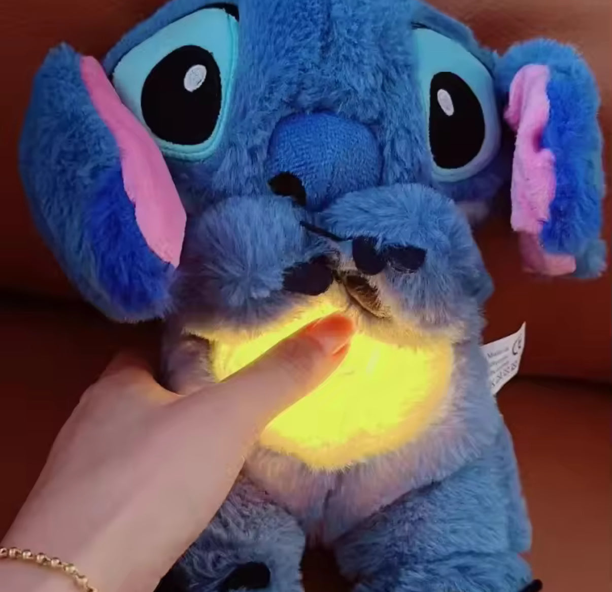 Disney Stitch Plush Doll Baby Sleeping Companion Sound Soothing Musical Toy With Air Bag and Light With Breathing Sounds - Toys - Perfect Gift For A Boy or Girl**