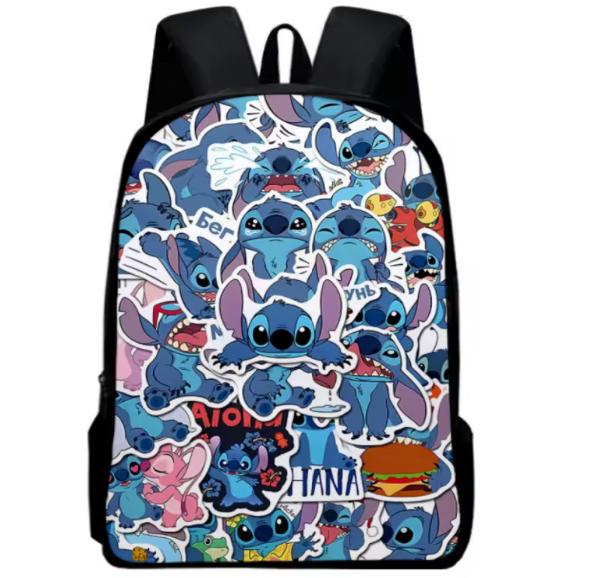 Disney Stitch / Angel Anime Backpack for Boys & Girls - Children Rucksack, Storage Bag - Kids Birthday/Christmas Gift - Casual School/Travel Bag