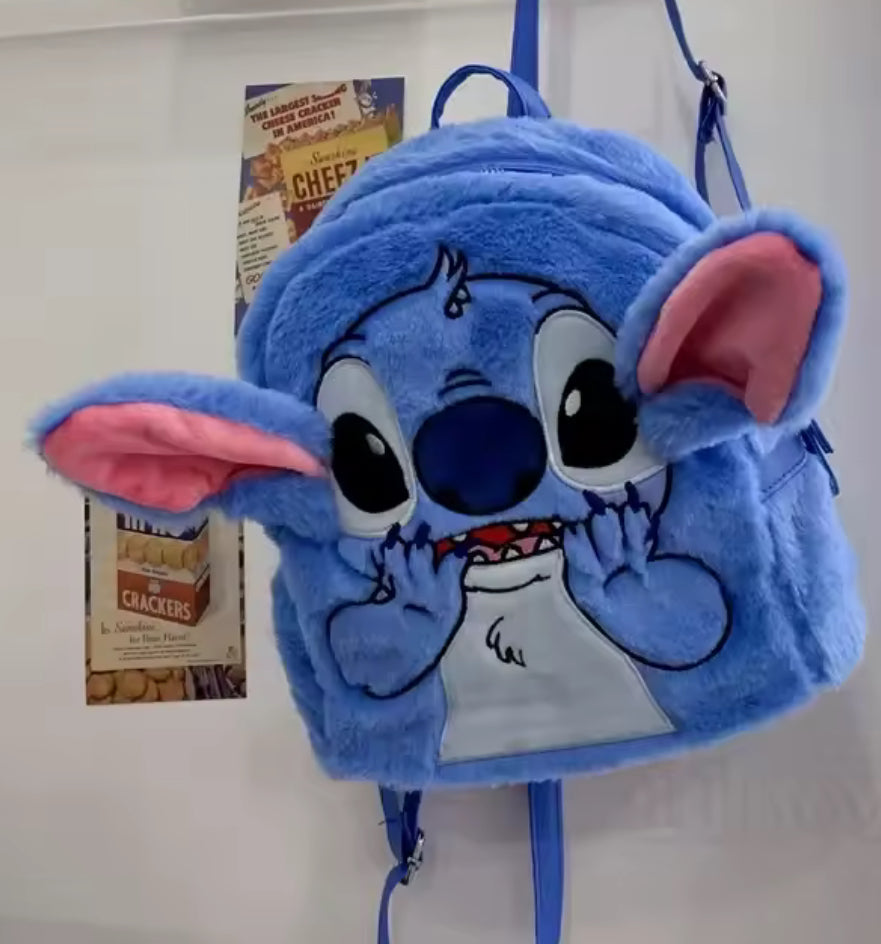 Stitch New Plush Backpack Cartoon Fashion 3D Mini Women's / Girls & Boys Backpack Large Capacity Cute
Children's Schoolbag High Quality - Back To School - Perfect Gift For Kids - 24x19x11cm