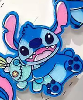 Disney Stitch - 2 Piece (1 Pair) Clip Set - Stitch / Angel ‌Lilo & Stitch‌ Element Hair Clips - Cartoon Fun Daily Wear Gifts Hair Accessories