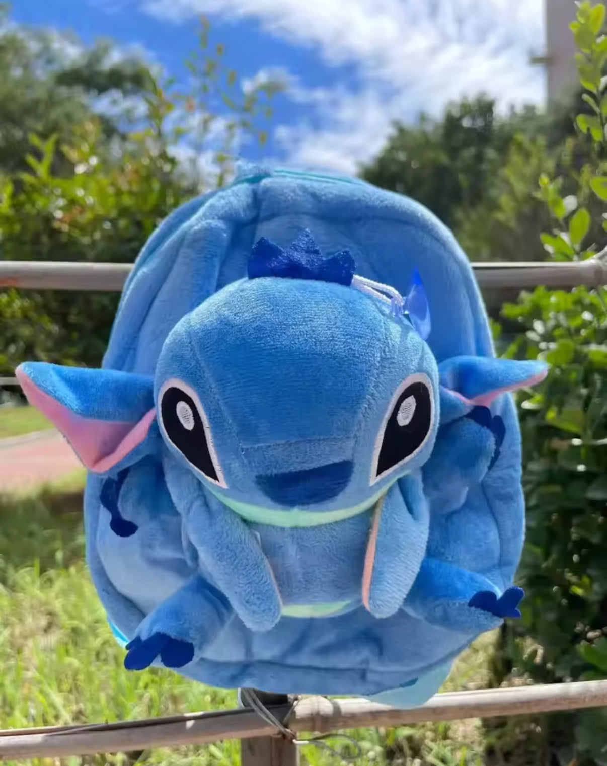 Stitch 25cm Plush Backpack With Detachable Plush Toy - Cartoon Anime - Stitch Stuffed Cartoon Kids Shoulder Bag - Kawaii Cosplay Cute Soft for Birthday Gifts