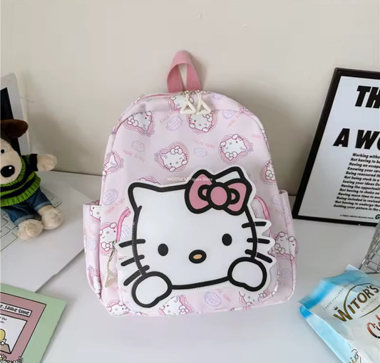Sanrio Kids / Girls School Bag Backpack - Hello Kitty Backpack Student School Supplies - High Capacity Double Shoulder Bag**