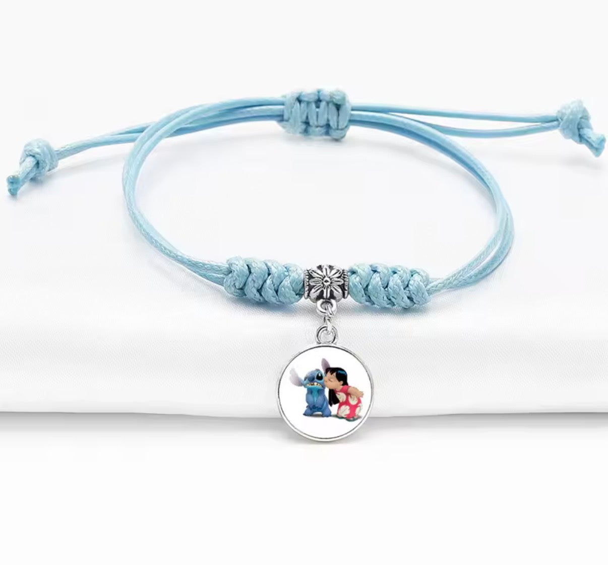 Disney Lilo & Stitch - Pendant Rope Bracelet - Girl Cartoon Telescopic
Bracelet - Birthday Gift - Different Designs & Colours Available - Perfect Birthday or Christmas Gift