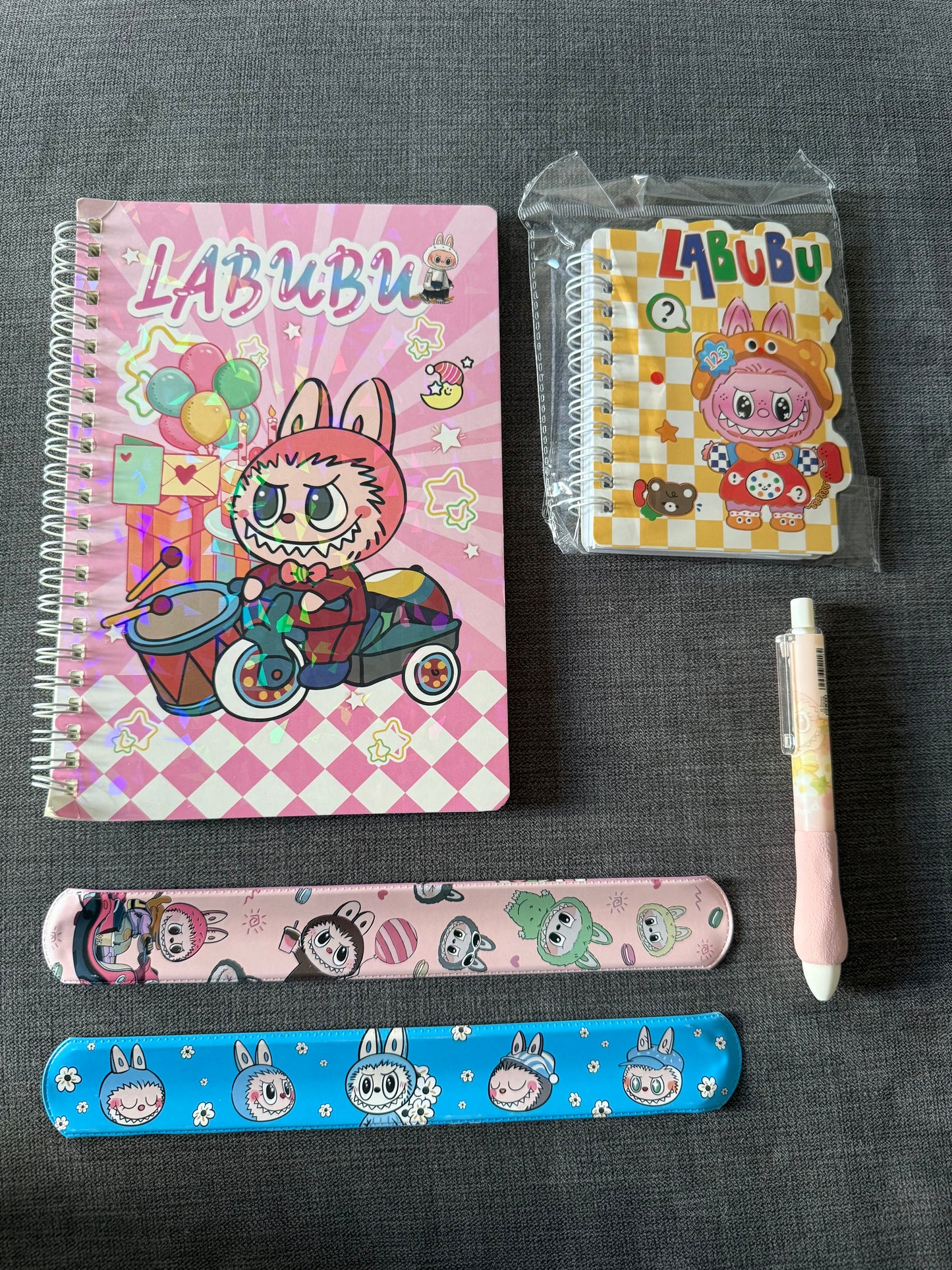 Labubu 5 & 6 Piece Stationery Set - Mixed Sets - Kawaii / Anime / Cartoon - Back To School / Office - Great Sets For Kids - Christmas Stocking Filler - Birthday Gift**