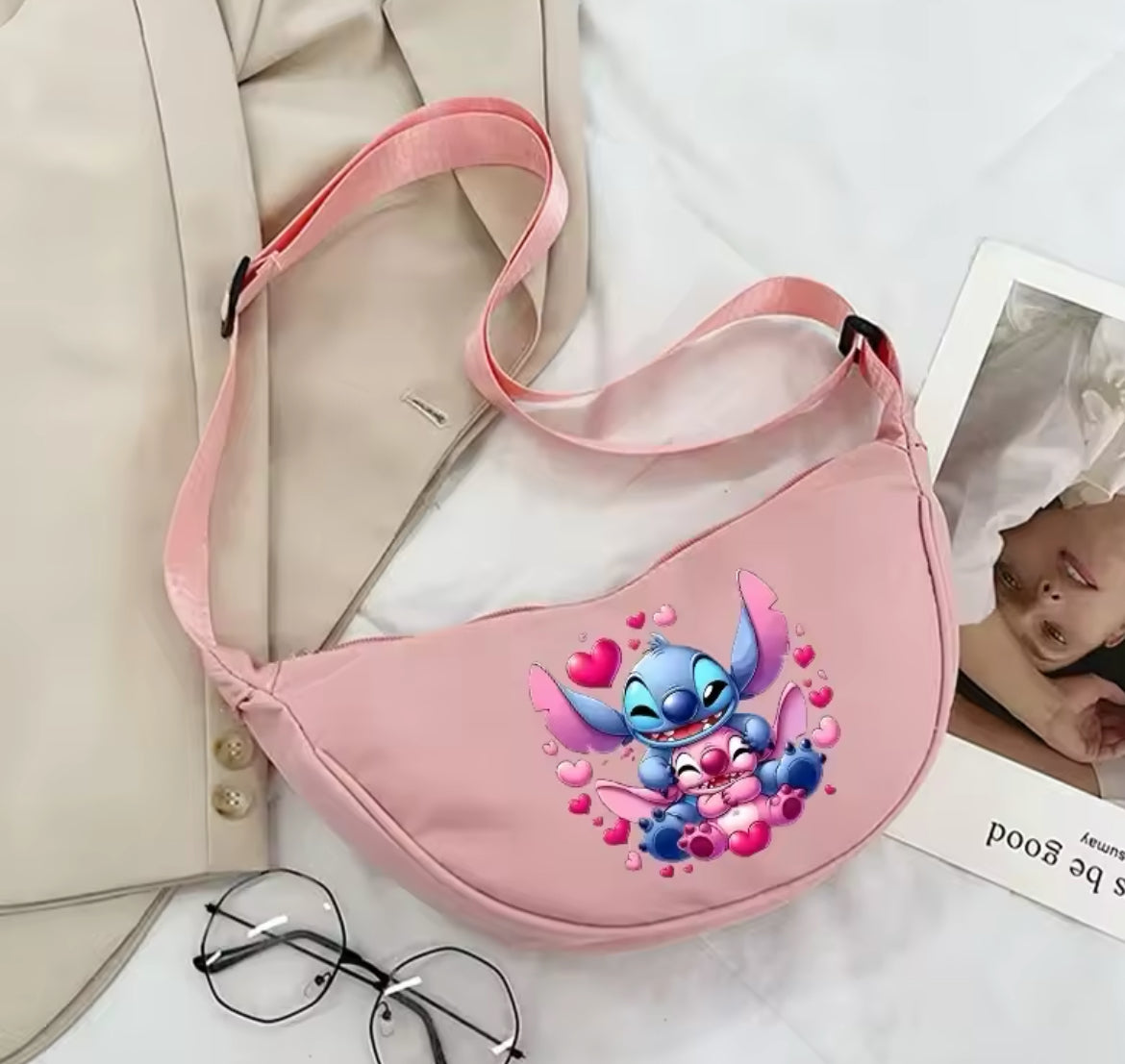 Disney Stitch Girls / Kids / Women's Bag - Handbags Cartoon Character Print Shoulder Bags Large Capacity Fashion
Purse - Birthday or Christmas Gift