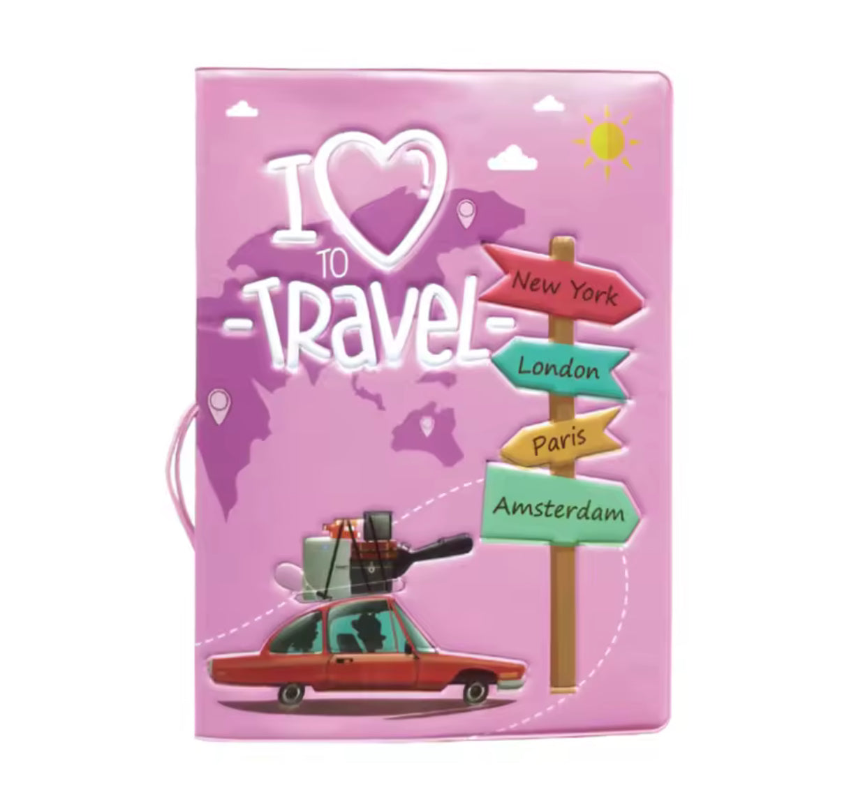Disney / Marvel / Star Wars & Marvel - I Love Travel 3D PVC Passport Case/Cover Passport Holder/Wallet - Many Different Designs - Perfect For Kids & Adults