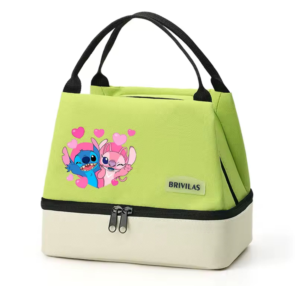 Stitch Insulated Lunch Bag, Portable Lunch Box Storage Bag, Foldable Insulated Cooler Handbag, Perfect For Office School / Picnic - Perfect Gift For Adults & Kids