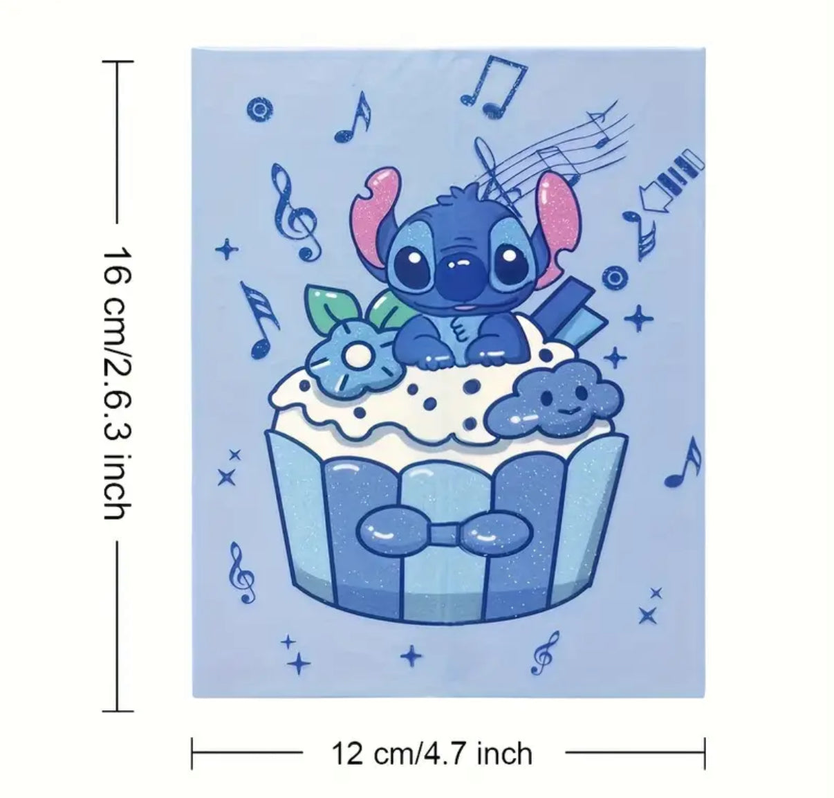 Stitch 15 Colour Eyeshadow Palette, Matte & Shimmer Finish in Nude Brown and Pink Shades, Waterproof Long-Lasting, Smudge-Free 2D Cartoon Design, Cute Star Baby Makeup Kit for Travel, Portable Highlighter & Contour Palette - Perfect Gift**