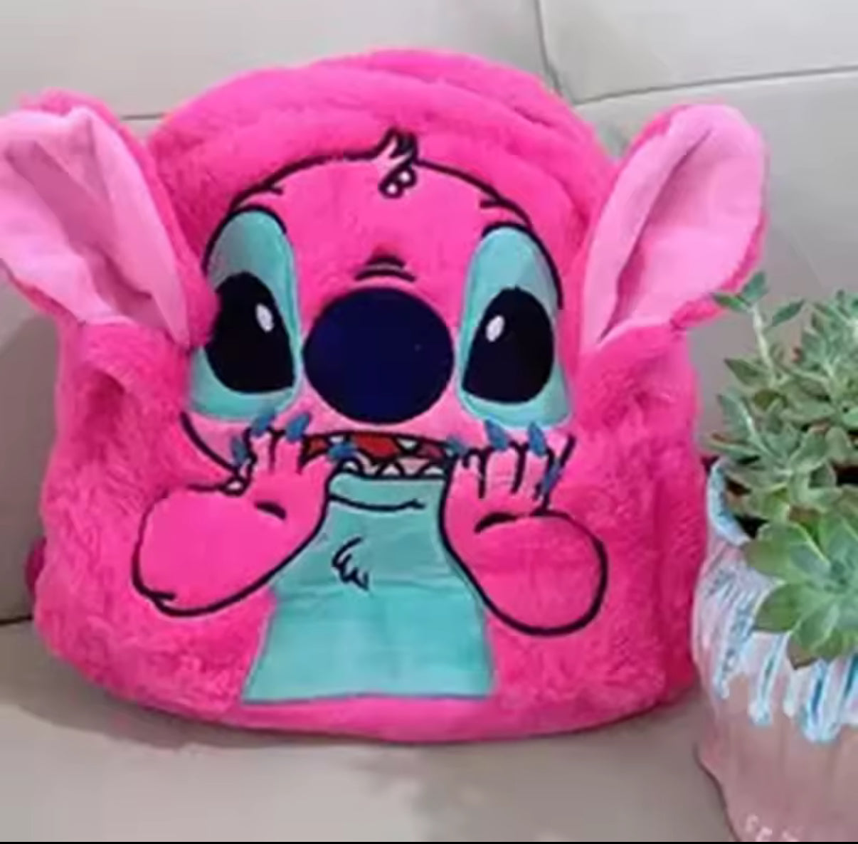 Stitch New Plush Backpack Cartoon Fashion 3D Mini Women's / Girls & Boys Backpack Large Capacity Cute
Children's Schoolbag High Quality - Back To School - Perfect Gift For Kids - 24x19x11cm