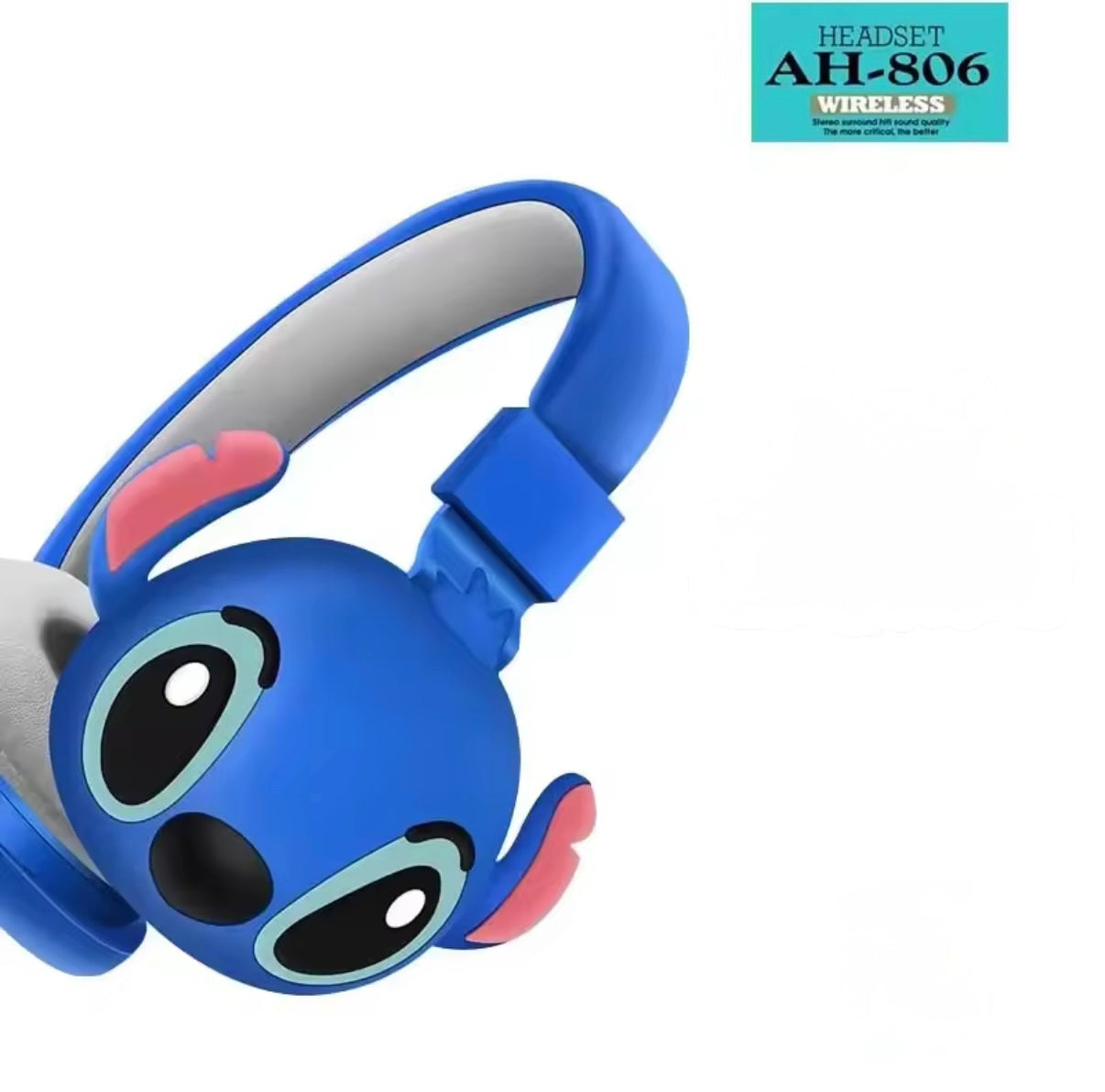 Stitch & Angel Wireless Bluetooth Headphones AH-806 HIFI
Stereo Sound Foldable Headsets with Mic Anime Cartoon Children's Gift - Perfect For Birthdays & Christmas Audio
Electronic