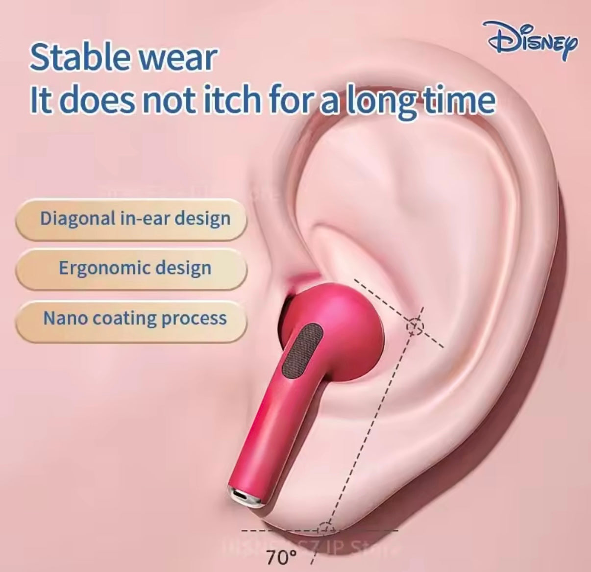 Disney Stitch Angel HiFi Surround Sound In Ear Earphones Q50
Wireless Bluetooth Earphones Smart-Touch Earphones - Long Battery Life Stitch Angel HiFi Surround - Perfect
Birthday / Christmas