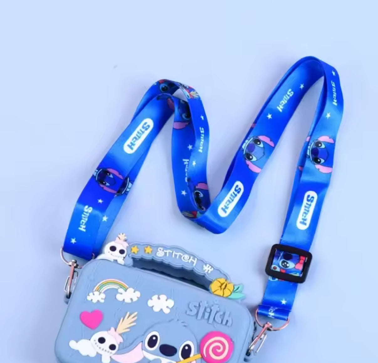Stitch Silicone Bag Cartoon Anime Figure Stich Shoulder Bag Lilo & Stitch Fashion Kids Girl Accessories Coin Purse Gift - 11x10x3.5cm - Perfect Gift For A Small Child