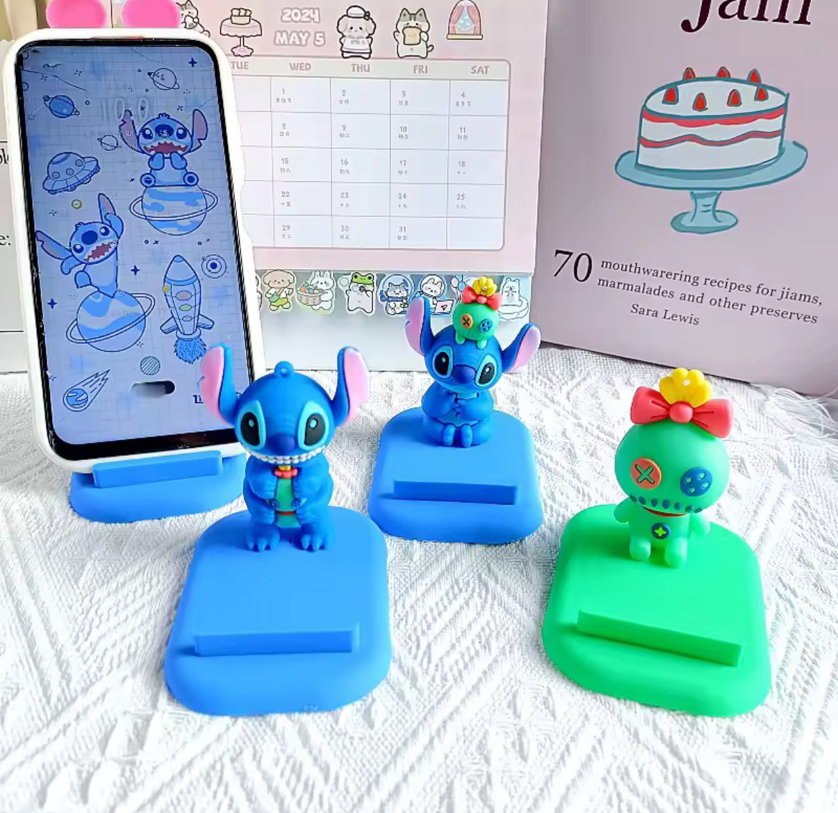 Disney Stitch Mobile Phone Stand Bedside Table Stands Cute
Cartoon Characters Multi Functional Creative Mobile
Decoration - Perfect Birthday / Christmas Gift - Anime