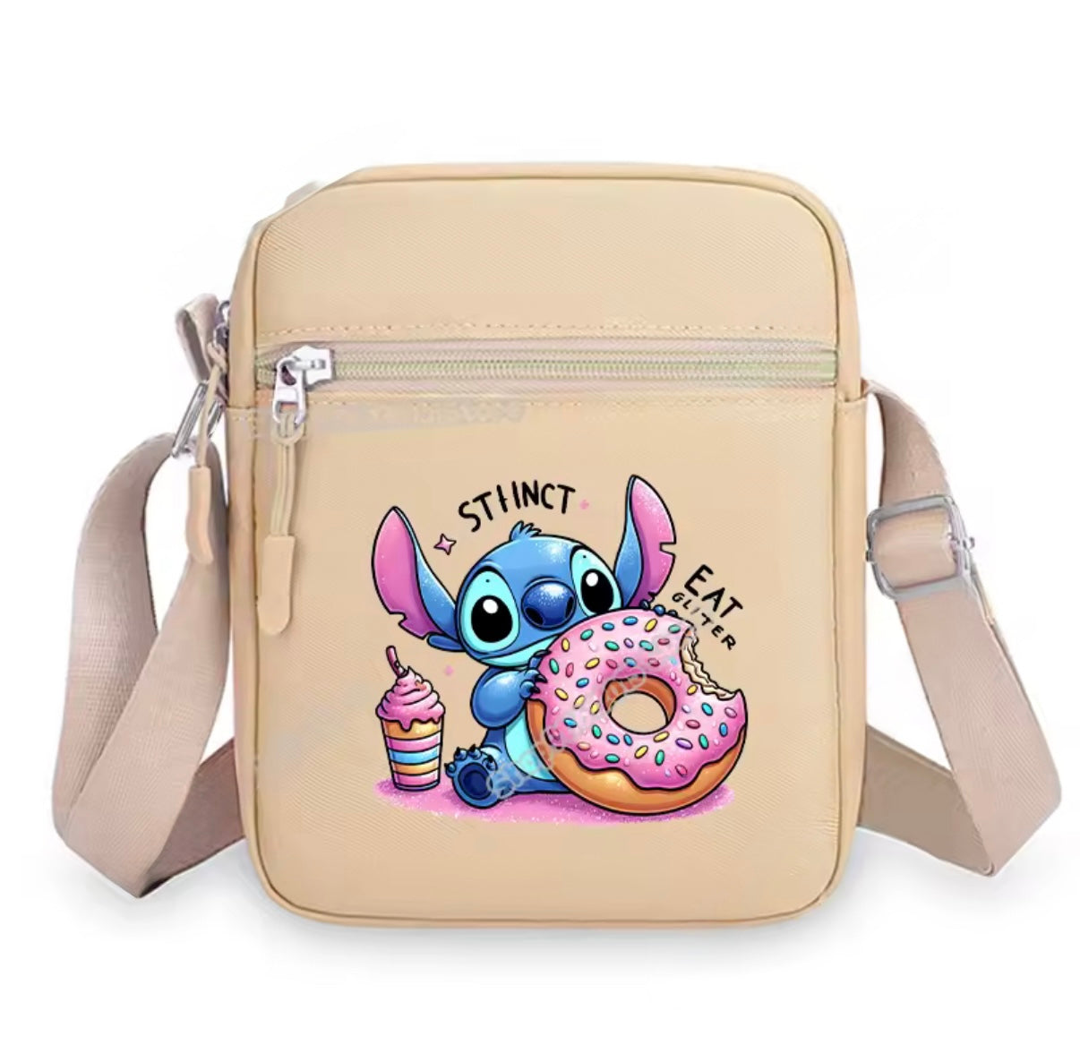 Disney Stitch Anime Cute Shoulder Bag & Plush Keychain For Girls /Women & Boys - Messenger Pouch Bag - Girls Boys Outdoor Sport Wallet Travel Bag - Perfect Birthday /
Christmas Gift - Pink & Blue & Beige