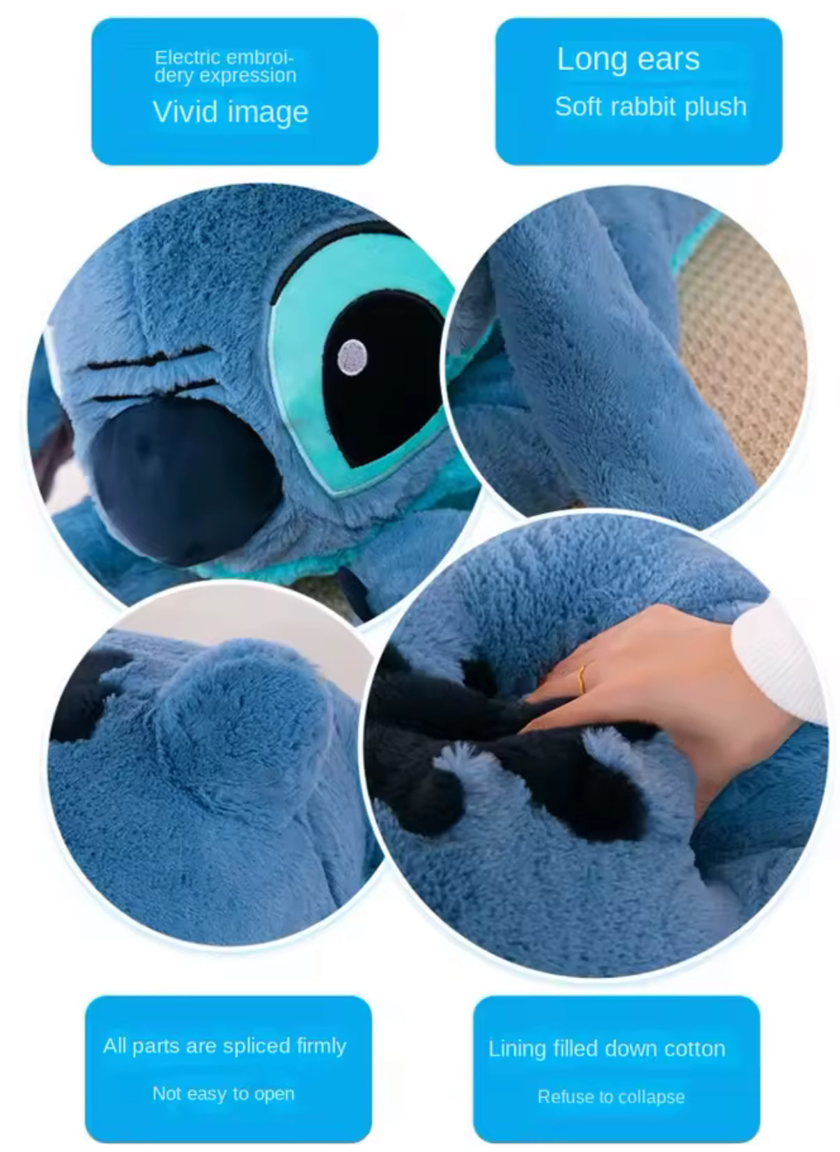 Disney Stitch 45cm Cute Plush Doll Plush Toy For Boys/Girls - Anime / Cartoon - Birthday / Christmas Gift*