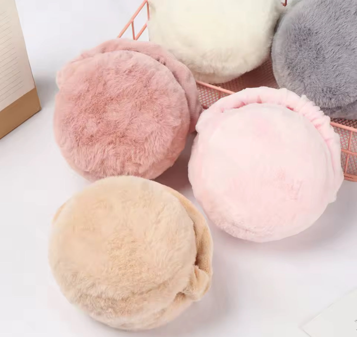 Fashion Autumn Winter Earmuffs Women Men Ear Warmer Plush Solid Color Adjustable Foldable Ear Muffs Earflap Earmuffs - Available In 3 Colours