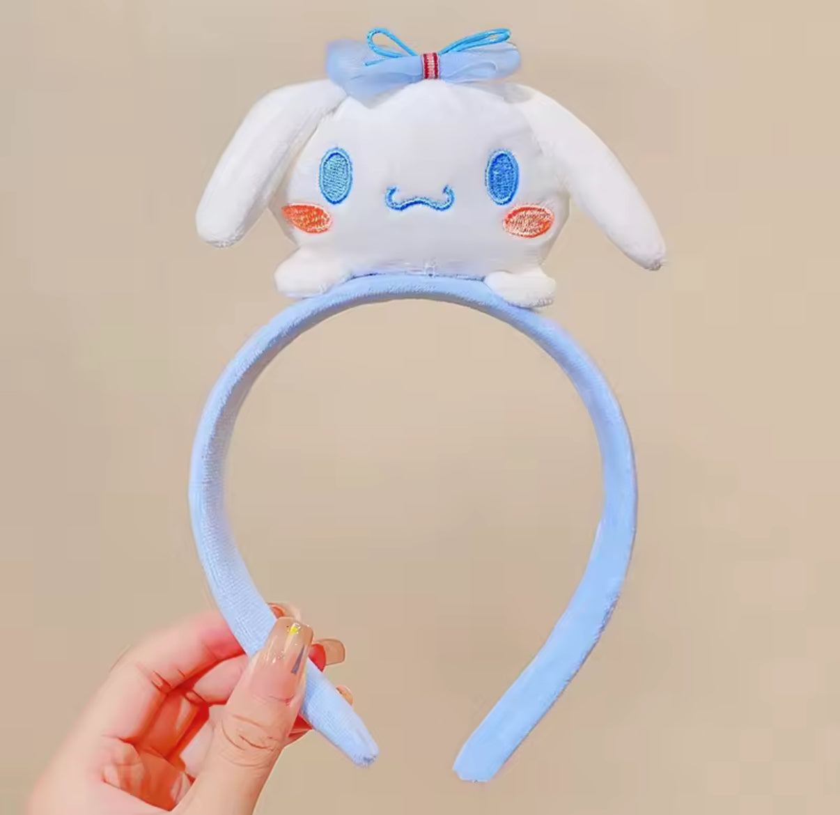 Sanrio Plush Kids Headband - My Melody, Kuromi, Cinnamoroll, Pompom Purin Hair Cute Accessories Kawaii Anime Cartoon Plush Headdress Girls Gift