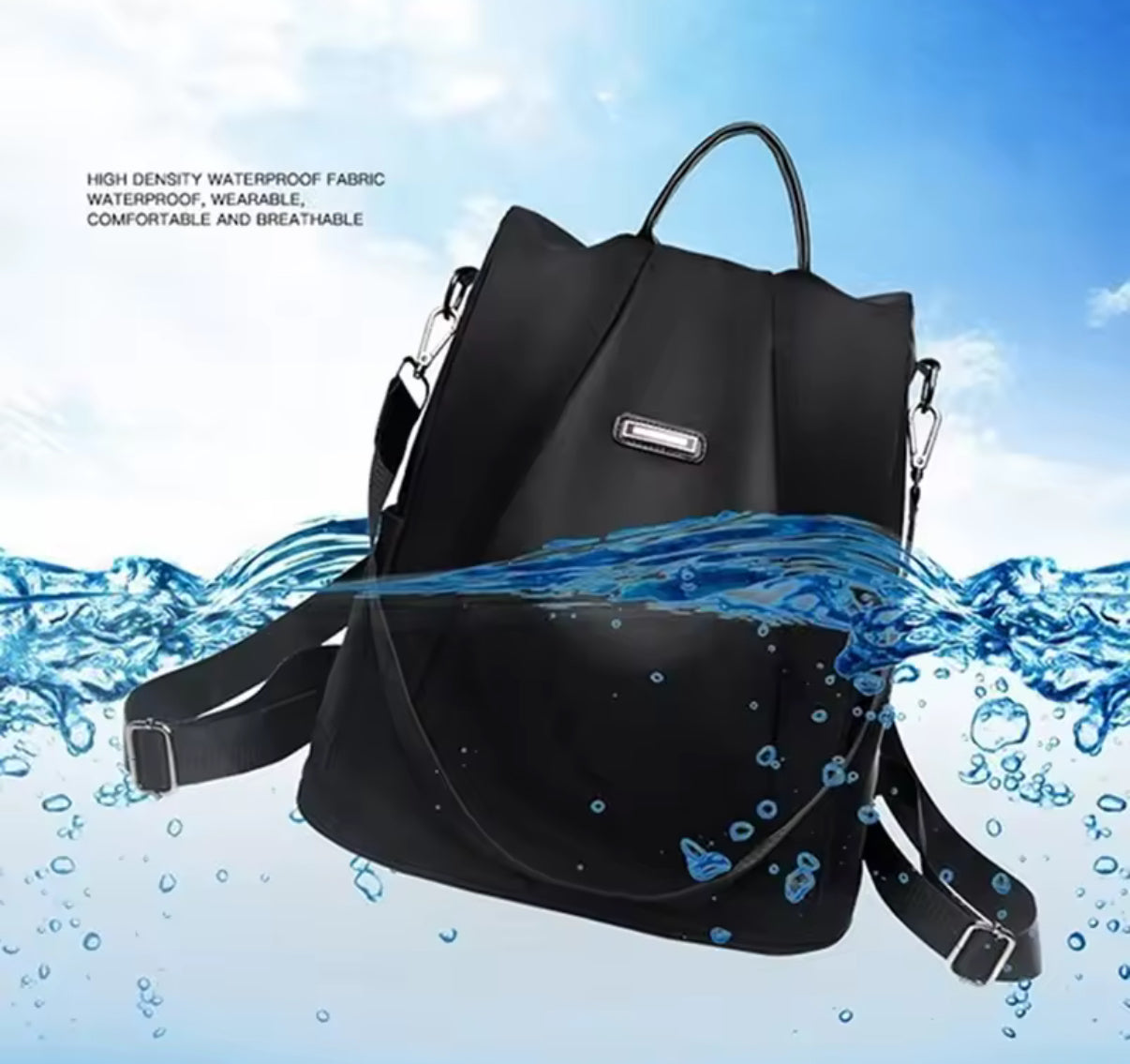 Women's Backpack Casual In Black or Grey Nylon Solid Color School Bag Fashion Detachable Shoulder Strap Shoulder Bag Mochila Femenina - Perfect Birthday /
Christmas Gift
