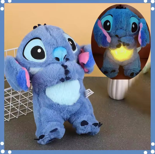 Disney Stitch Plush Doll Baby Sleeping Companion Sound Soothing Musical Toy With Air Bag and Light With Breathing Sounds - Toys - Perfect Gift For A Boy or Girl**