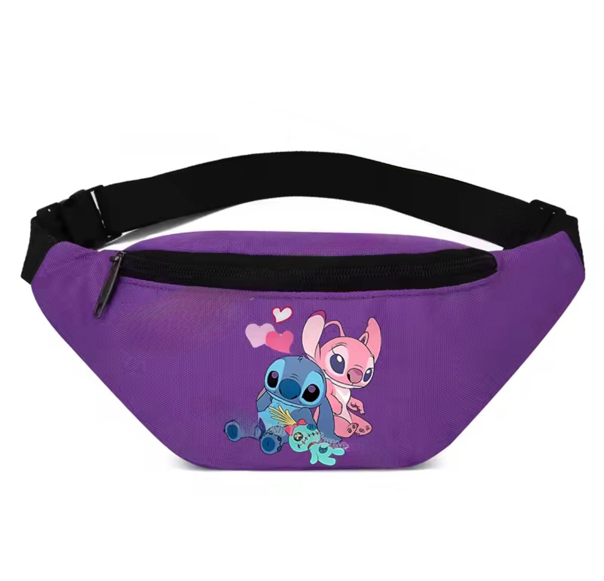 Disney Stitch Waist Bag Hip / Chest Cartoon Pack For Boys or Girls - Women / Man Zipper Sport Chest Bag Messenger
Crossbody Bag - Perfect Gift - 3 Different Designs