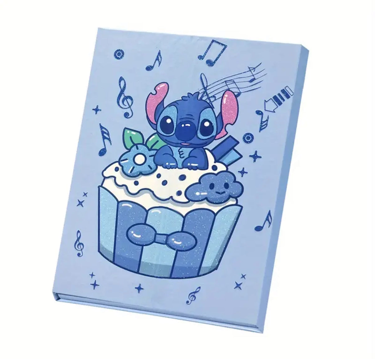 Stitch 15 Colour Eyeshadow Palette, Matte & Shimmer Finish in Nude Brown and Pink Shades, Waterproof Long-Lasting, Smudge-Free 2D Cartoon Design, Cute Star Baby Makeup Kit for Travel, Portable Highlighter & Contour Palette - Perfect Gift**