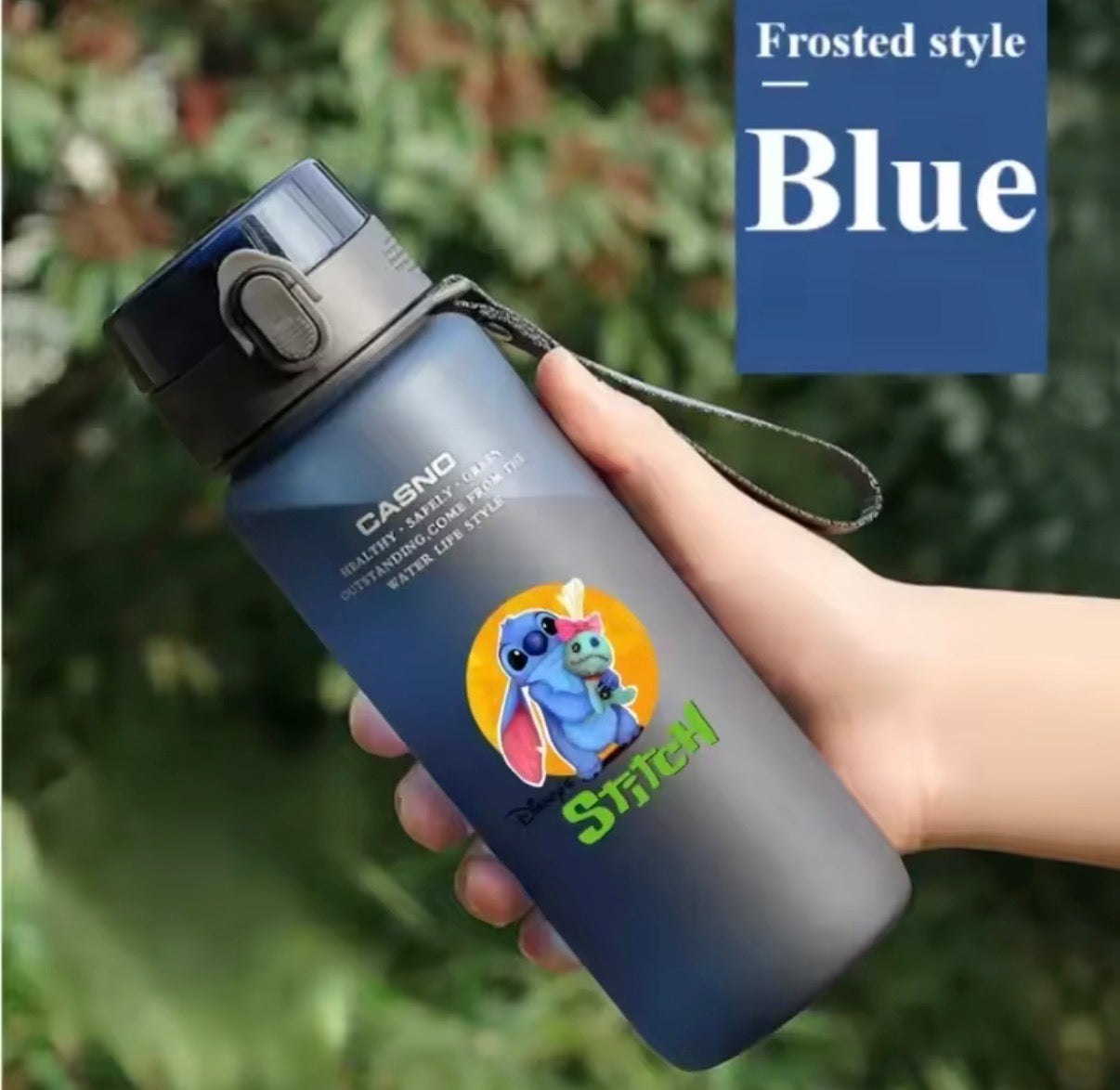 Disney 560ML Stitch Cartoon Water Bottle Cup Grey & Blue
Portable Plastic Large Capacity Clear Cup Outdoor Sports Water Bottle - Anime - 19 Different Designs - Perfect
Birthday / Christmas Gift