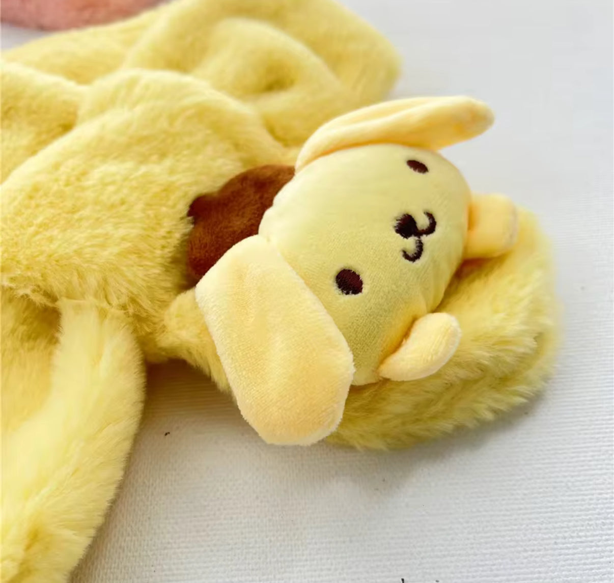 Sanrio Plush Scarf Anime Cartoon My Melody, Kuromi, Cinnamoroll, Pompompurin - Autumn/Winter Soft Warm Scarf - Girls Christmas Gifts