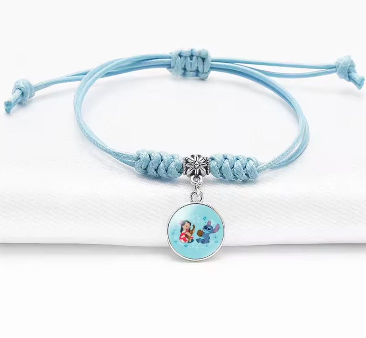 Disney Lilo & Stitch - Pendant Rope Bracelet - Girl Cartoon Telescopic
Bracelet - Birthday Gift - Different Designs & Colours Available - Perfect Birthday or Christmas Gift