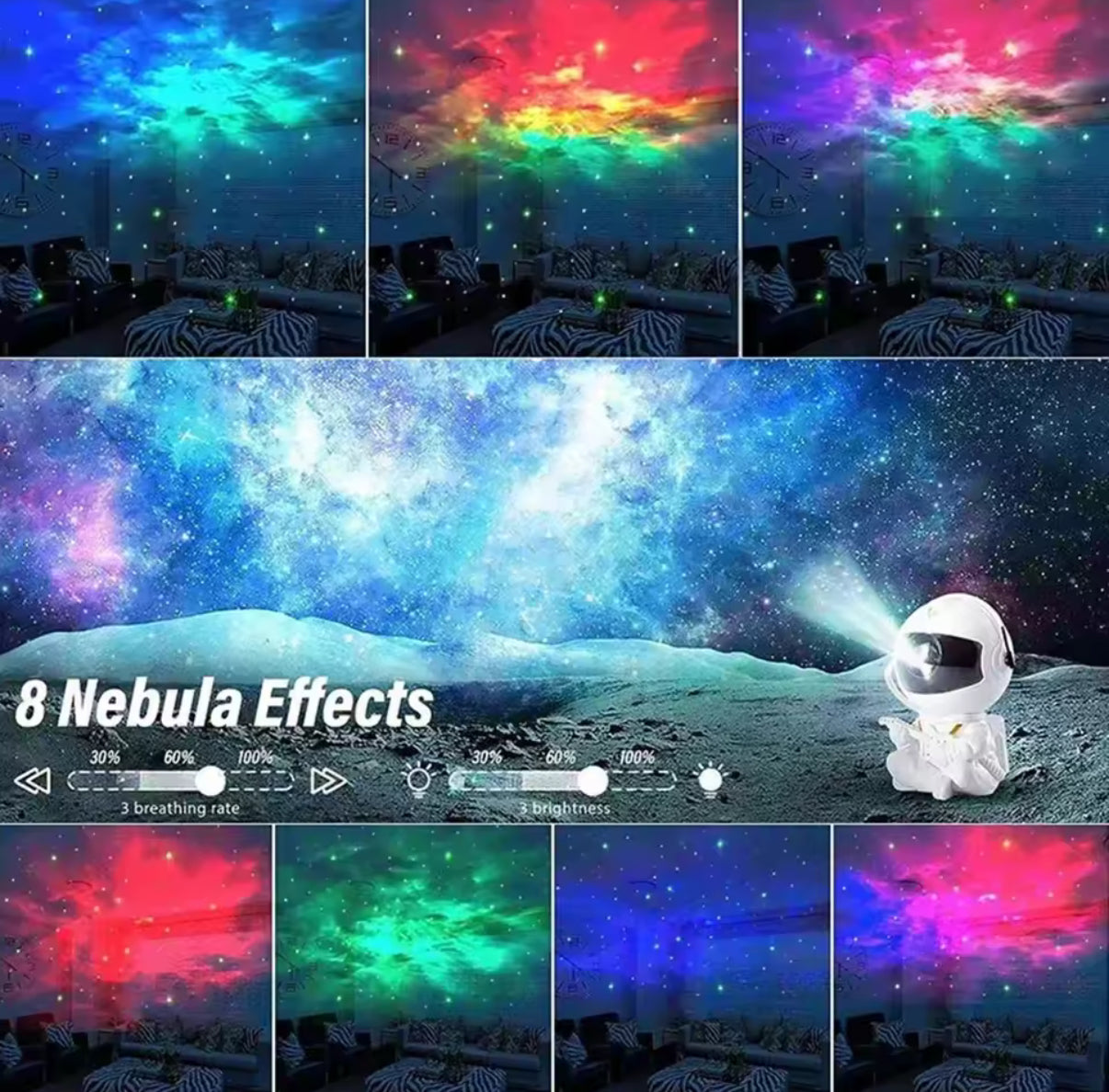 Galaxy Star Astronaut Projector LED Night Light Starry Sky
Projector With Remote - Lamp Decoration Bedroom - Room Decorative For Children Gifts - Perfect Birthday & Christmas Gift