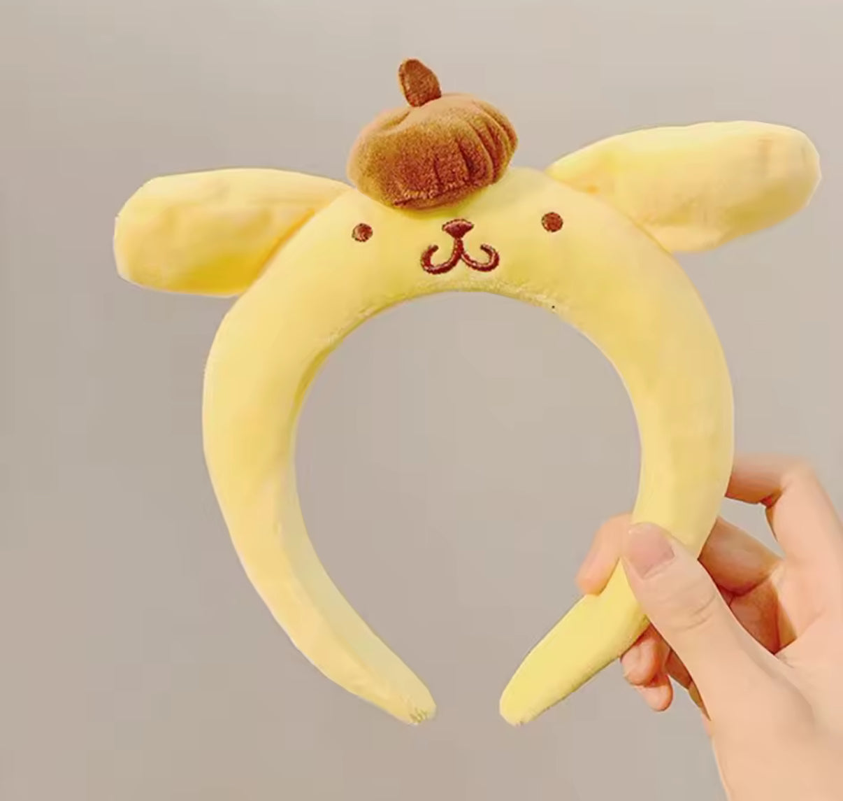 Sanrio Kawaii Headband My Melody, Kuromi, Cinnamoroll,Pompom Purin - Hair Accessories - Anime Cute Cartoon Plush Headdress - Girls Gift