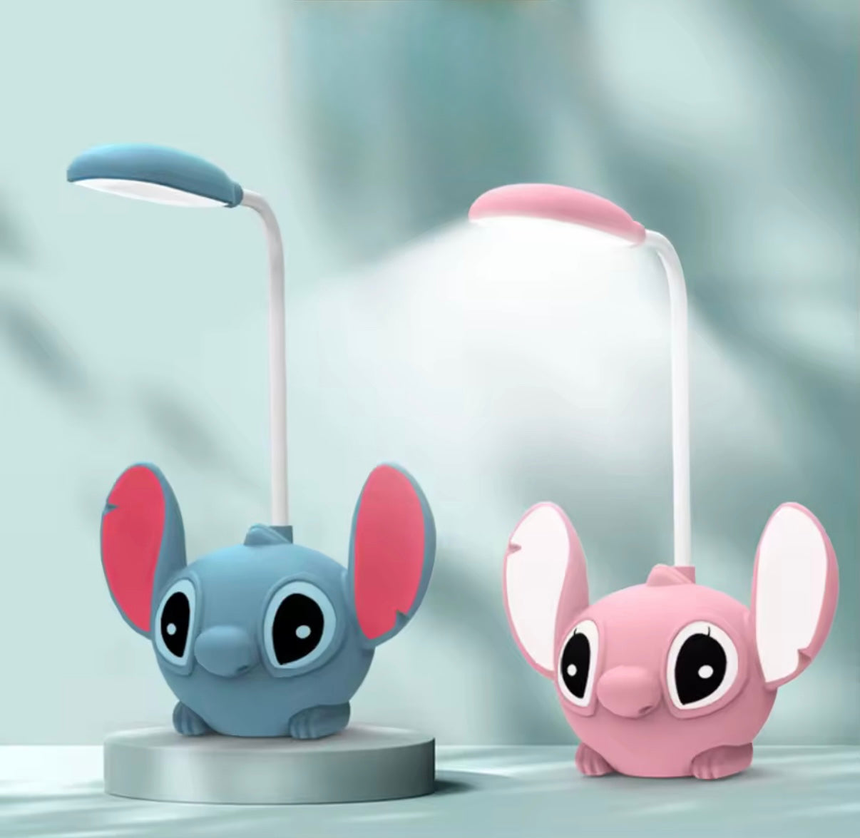 Stitch Anime Lamp - Night Light USB Charging with Pencil Sharpener - Anime / Cartoon - Kids Bedroom Lamp - Boys and Girls - Perfect Kids Birthday / Christmas Gift