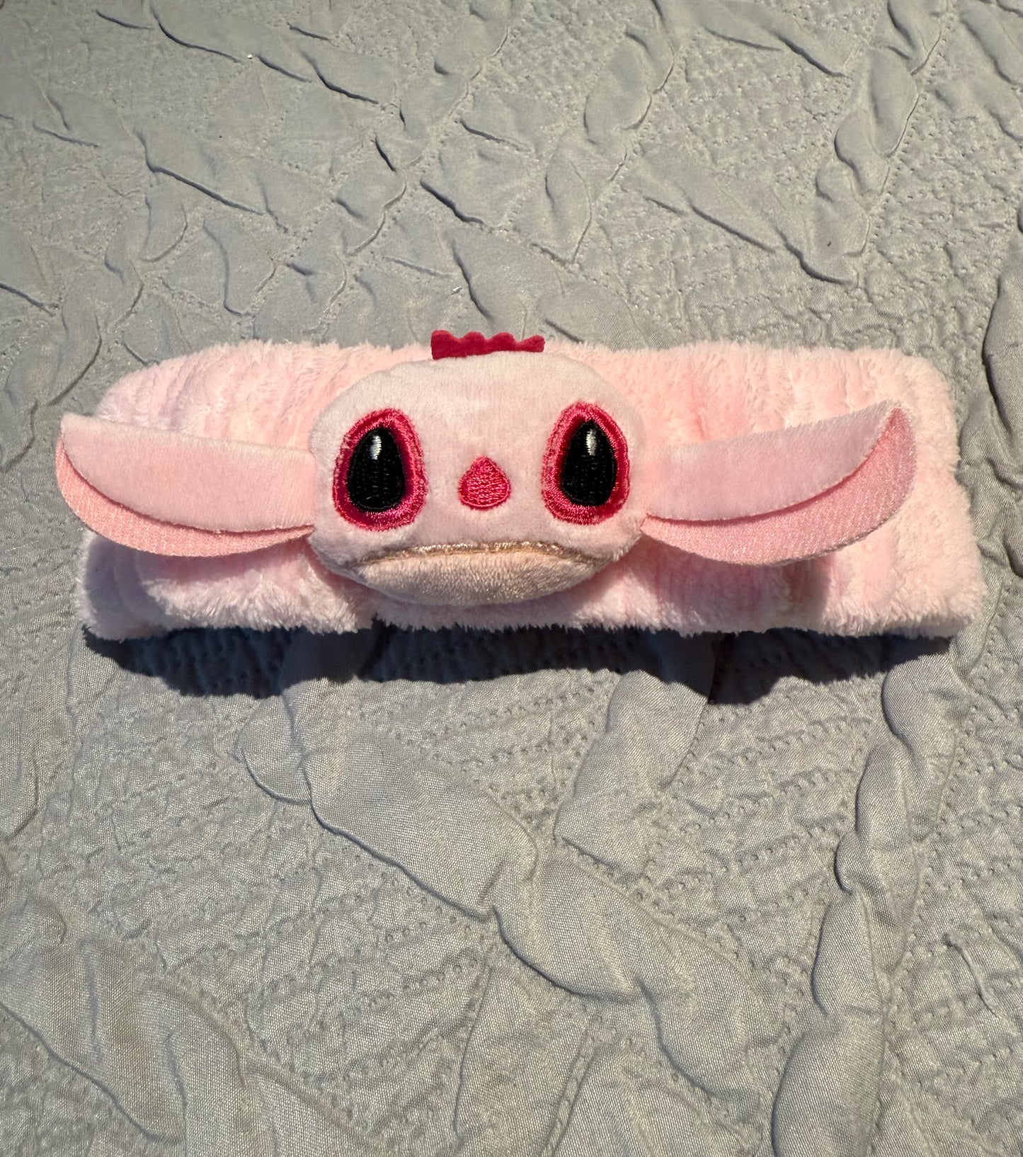 Disney Stitch Character Plush Headband  - Doll Face Wash Makeup Hairband Kawaii Sweet Non Slip Elastic Hair Accessories - Cute Christmas or Birthday Present