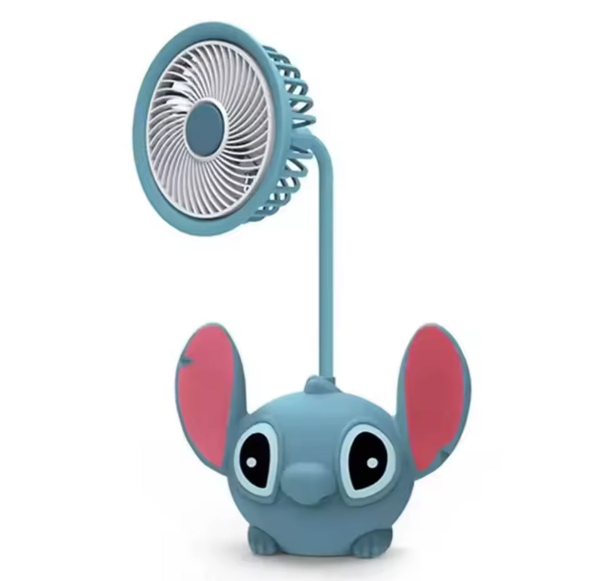 Disney Stitch & Angel Mini Desk Fan With Pencil Sharpener - Cute Desk Item - Perfect For A Childs Bedroom - For Boys & Girls
- Lovely Birthday / Christmas Gift