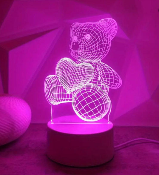 Care Bear 3D Night Light - Romantic Bedroom
Decoration and Atmosphere Light - Perfect for Kids & Adults