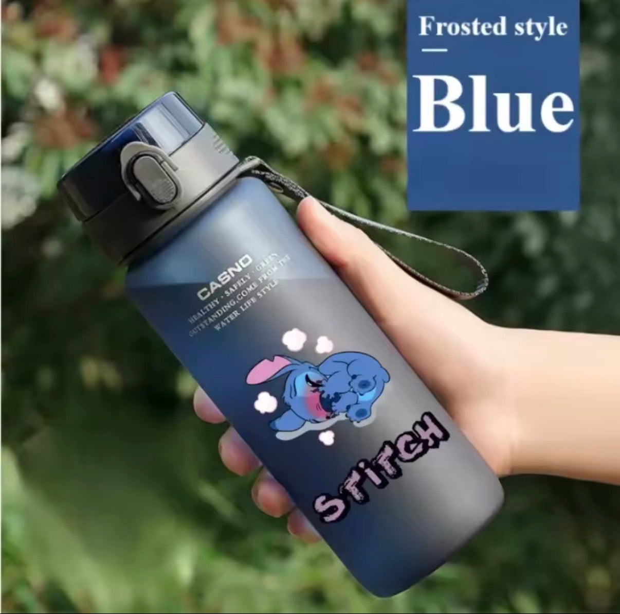 Disney 560ML Stitch Cartoon Water Bottle Cup Grey & Blue
Portable Plastic Large Capacity Clear Cup Outdoor Sports Water Bottle - Anime - 19 Different Designs - Perfect
Birthday / Christmas Gift