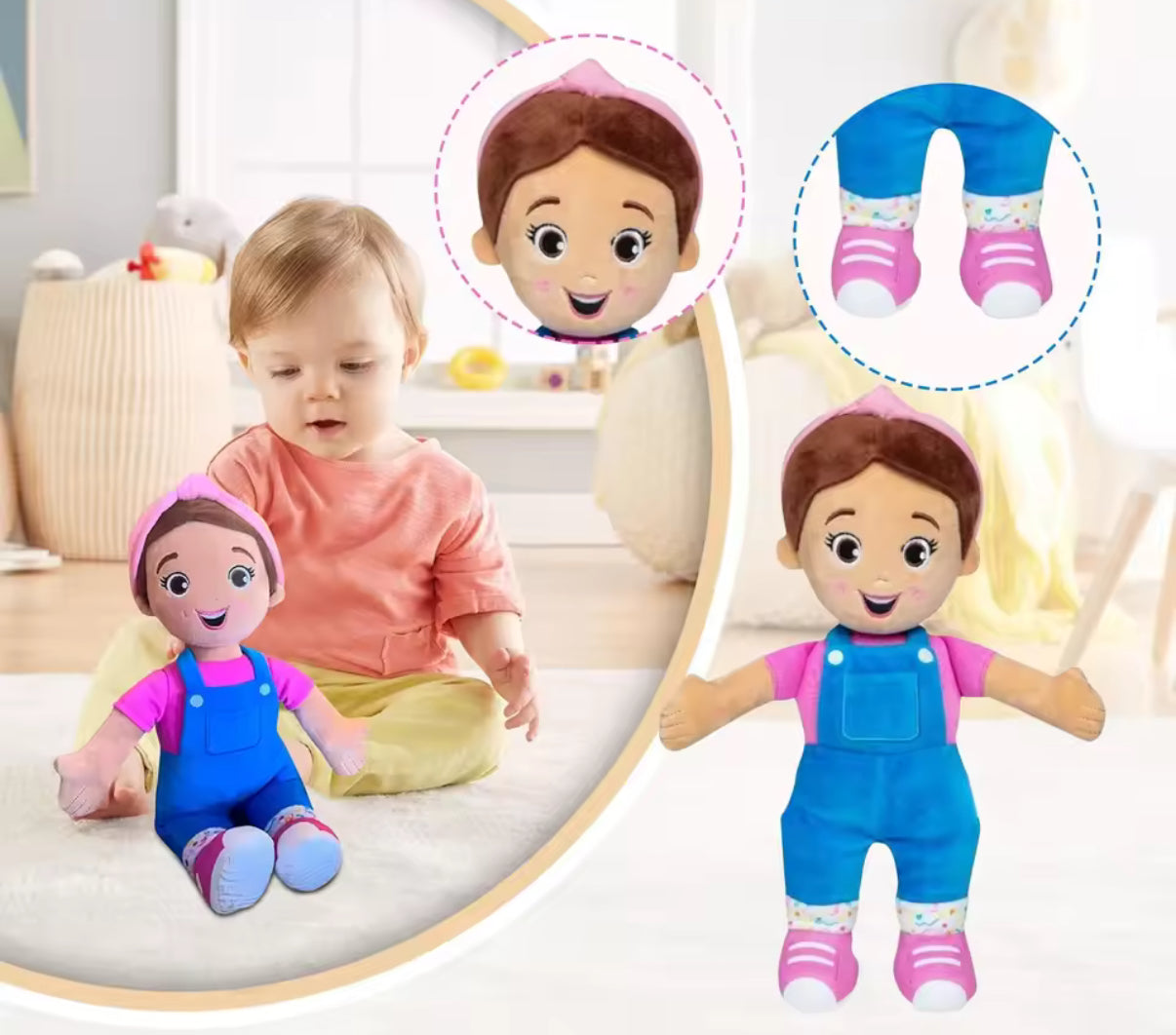30cm Ms Rachel Plush Doll - Ms Rachel Speak & Sing Plush
Interactive Toy - Soft Stuffed Music Toys Cartoon Boys Girls
- Perfect Christmas / Birthday Gifts