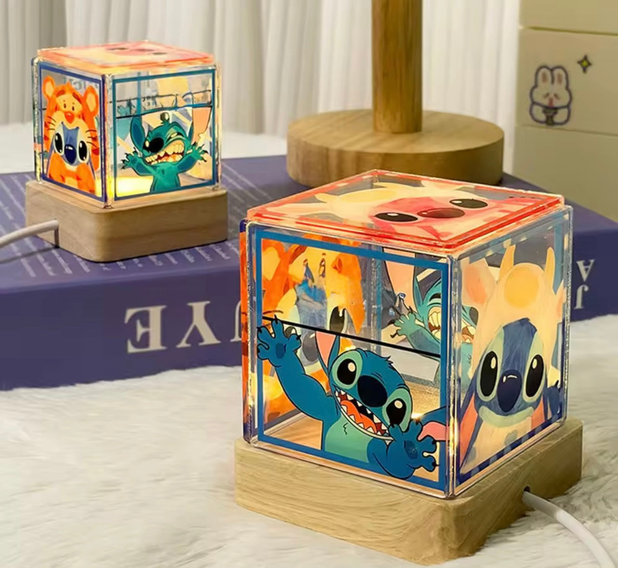 Stitch Anime Cartoon 7cm & 5cm USB Charging DIY Build You Own
Atmosphere Night Light Decoration - Birthday /Christmas
Gift - Perfect for a kids bedroom