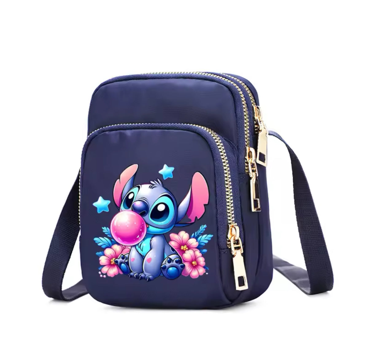 Disney Stitch - Blue/Black/Pink Girls Boys / Women Bag - Cell Phone Purse Crossbody Shoulder Strap Handbag for Female Male Women's Bags Teenagers Underarm Bag - Perfect Christmas / Birthday Gift - Many Different Designs