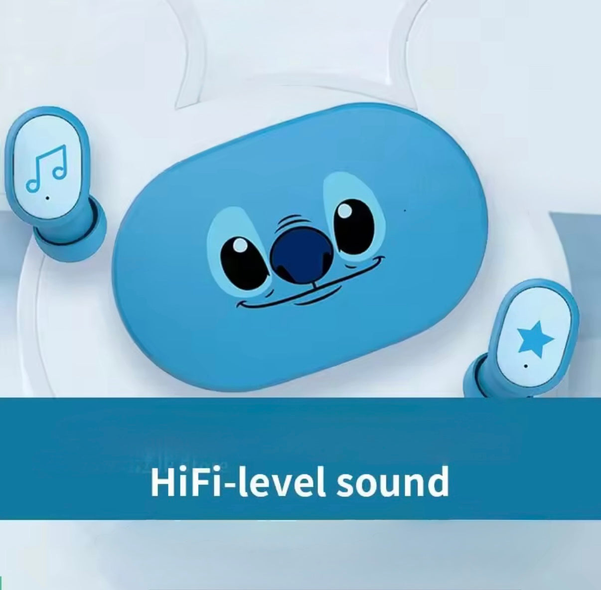 Stitch Earbuds E6S Mini Cartoon Anime Wireless Earphones Bluetooth 5.3 HIFI Sound Noise Reduction Headphone Long
Battery Life - Perfect Christmas / Birthday Gift For Kids