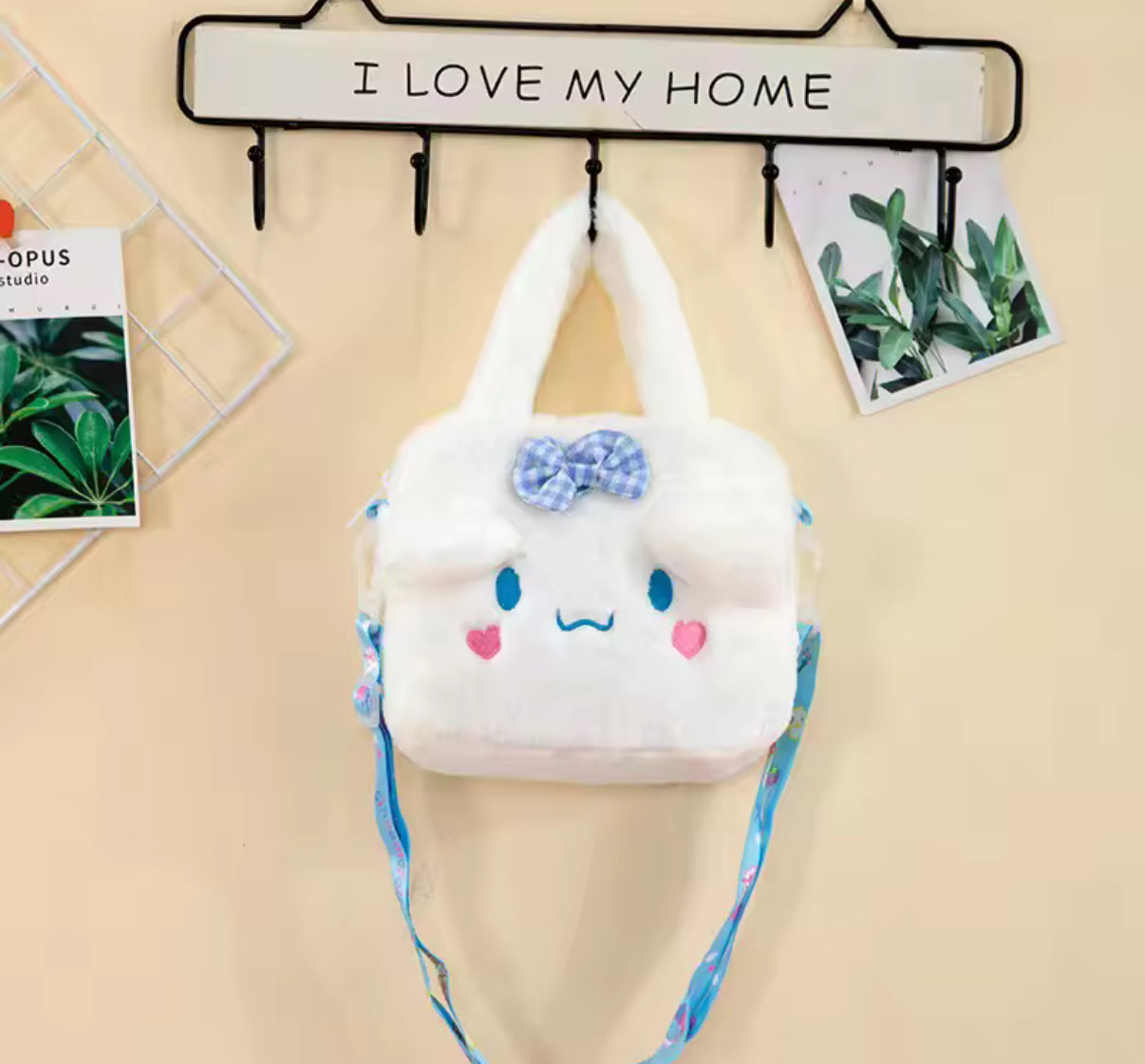 Sanrio My Melody, Cinnamorroll Plush Bag Kawaii - Melody Cartoon Anime Handbag Crossbody Cosmetic Travel Storage Bag - Perfect
Birthday / Christmas Gift For Girls