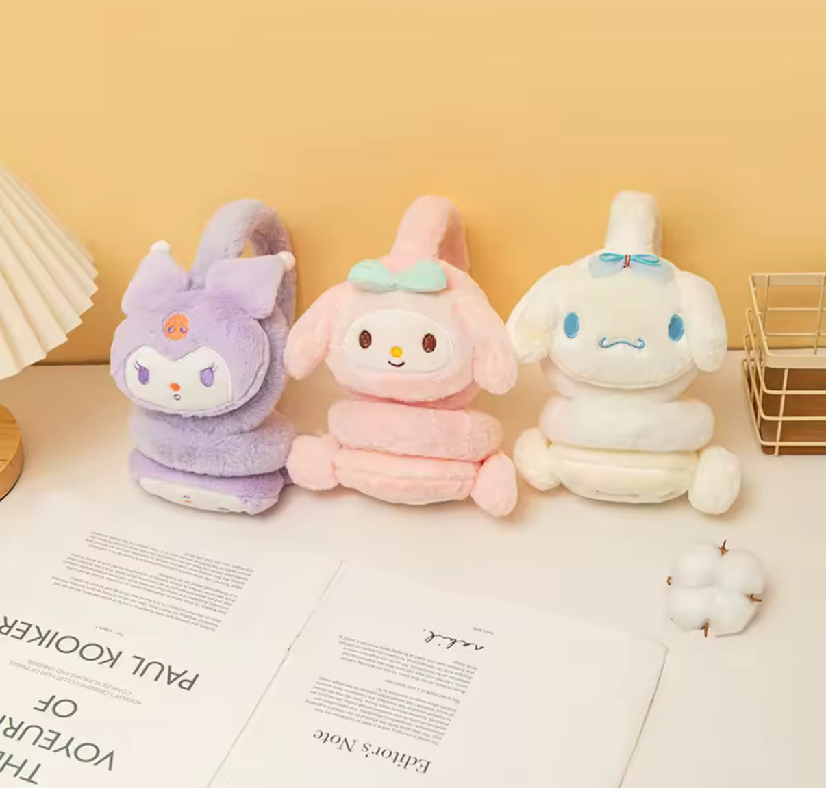 Sanrio Plush Earmuffs, Kuromi, Pompom, Melody, Cinna - Cute Girls Warm Ear Muffs
Retractable Frostproof Earmuffs Students Adults / Children
- Perfect Birthday/ Christmas Gift