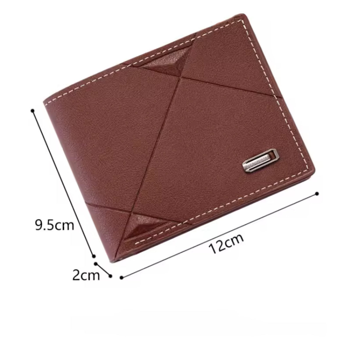 Men Short Bifold Faux Leather - Credit ID Card Holder - Wallet - Notes-fold Wallet - Clutch Solid Business Slim
Wallet - Perfect Gift For Him