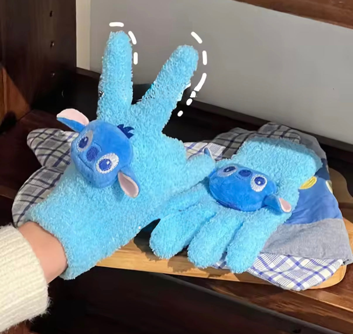 Stitch Kids Gloves - Anime Kawaii - Autumn / Winter Warm - Thickened Mittens - Outdoors Knitwear Accessories - Perfect Christmas / Birthday Gift