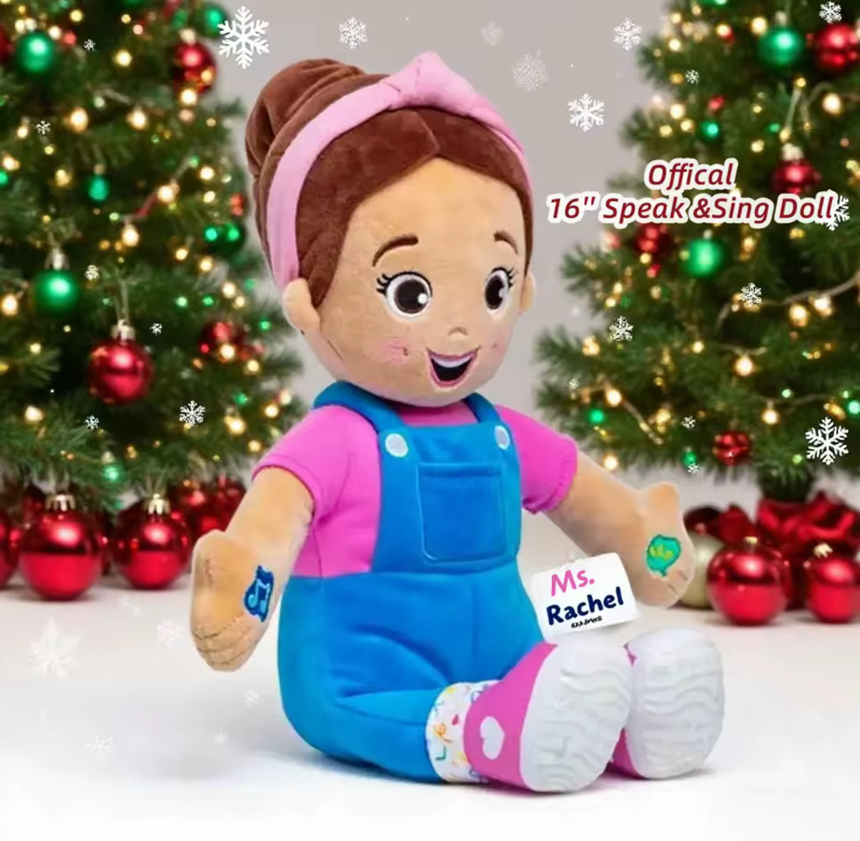 30cm Ms Rachel Plush Doll - Ms Rachel Speak & Sing Plush
Interactive Toy - Soft Stuffed Music Toys Cartoon Boys Girls
- Perfect Christmas / Birthday Gifts
