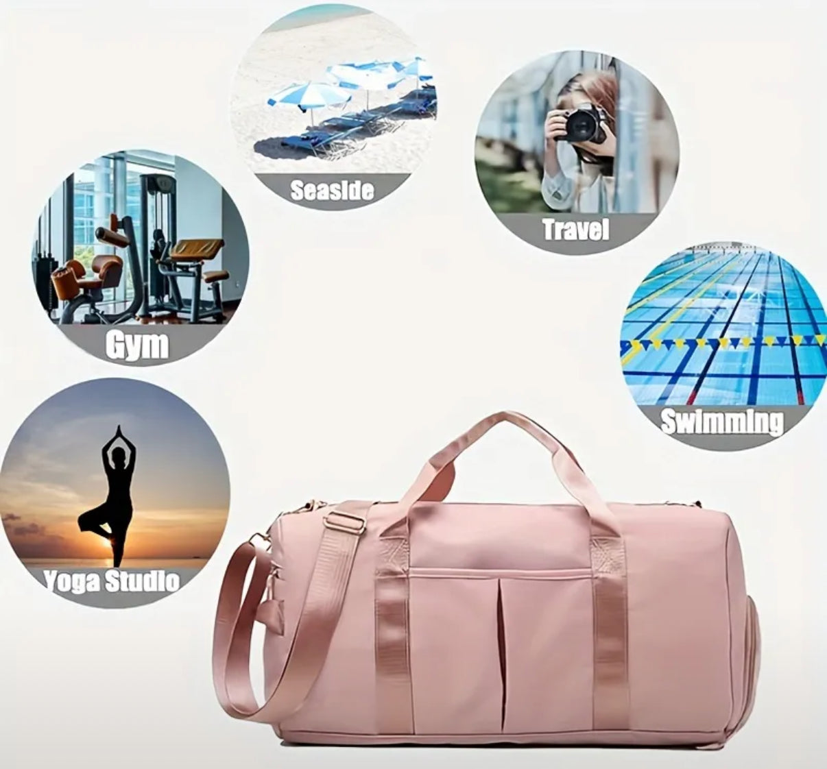 Large Capacity Travel Bag with Shoe Compartment - Ideal for Sports, Outdoor Camping, and Short-distance Business Trips - Available In Blue & Green Colour Options - 30Ltr Capacity