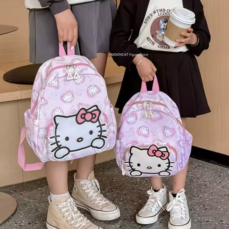 Sanrio Kids / Girls School Bag Backpack - Hello Kitty Backpack Student School Supplies - High Capacity Double Shoulder Bag**