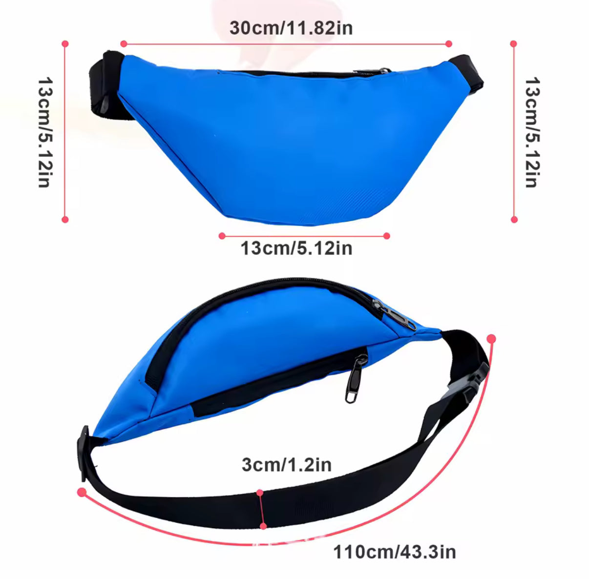 Disney Stitch Waist Bag Hip / Chest Cartoon Pack For Boys or Girls - Women / Man Zipper Sport Chest Bag Messenger
Crossbody Bag - Perfect Gift - 3 Different Designs