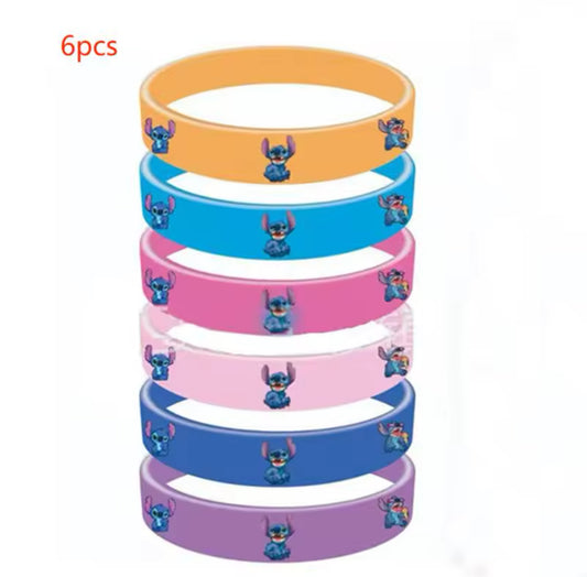 Pack of 6pcs Disney Stitch Silicone Bracelet Anime Stitch Kids Cartoon Figure Toys Bracelet Children's Wristband Bracelet
Gifts - Perfect Christmas / Birthday Gift