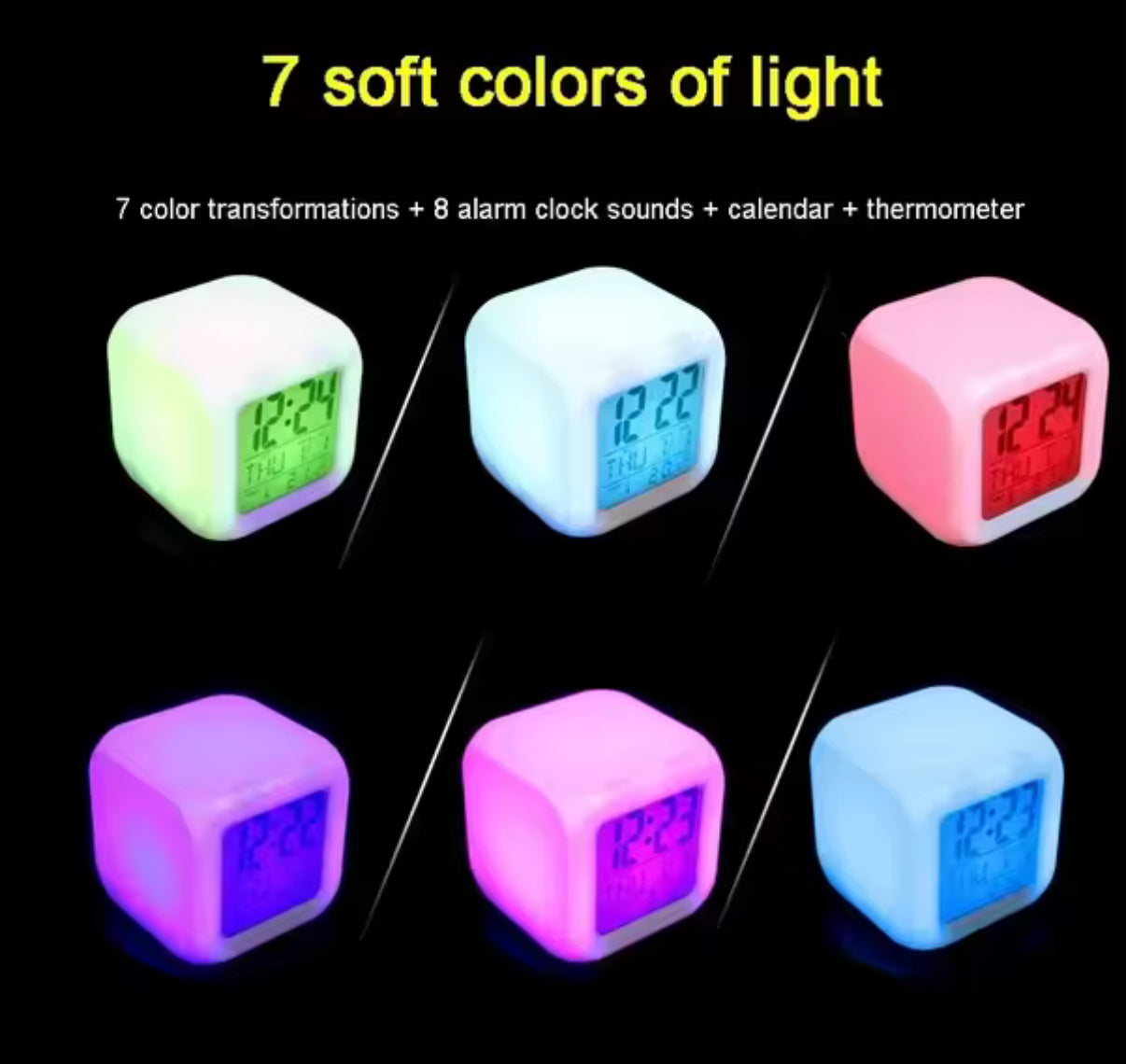 Disney Stitch Alarm Clock For Kids With 7 Colour Changing LED
Night Light Digital Display Funny Cartoon Gift For Children
- Anime & Cartoon - Perfect Birthday / Christmas Gift