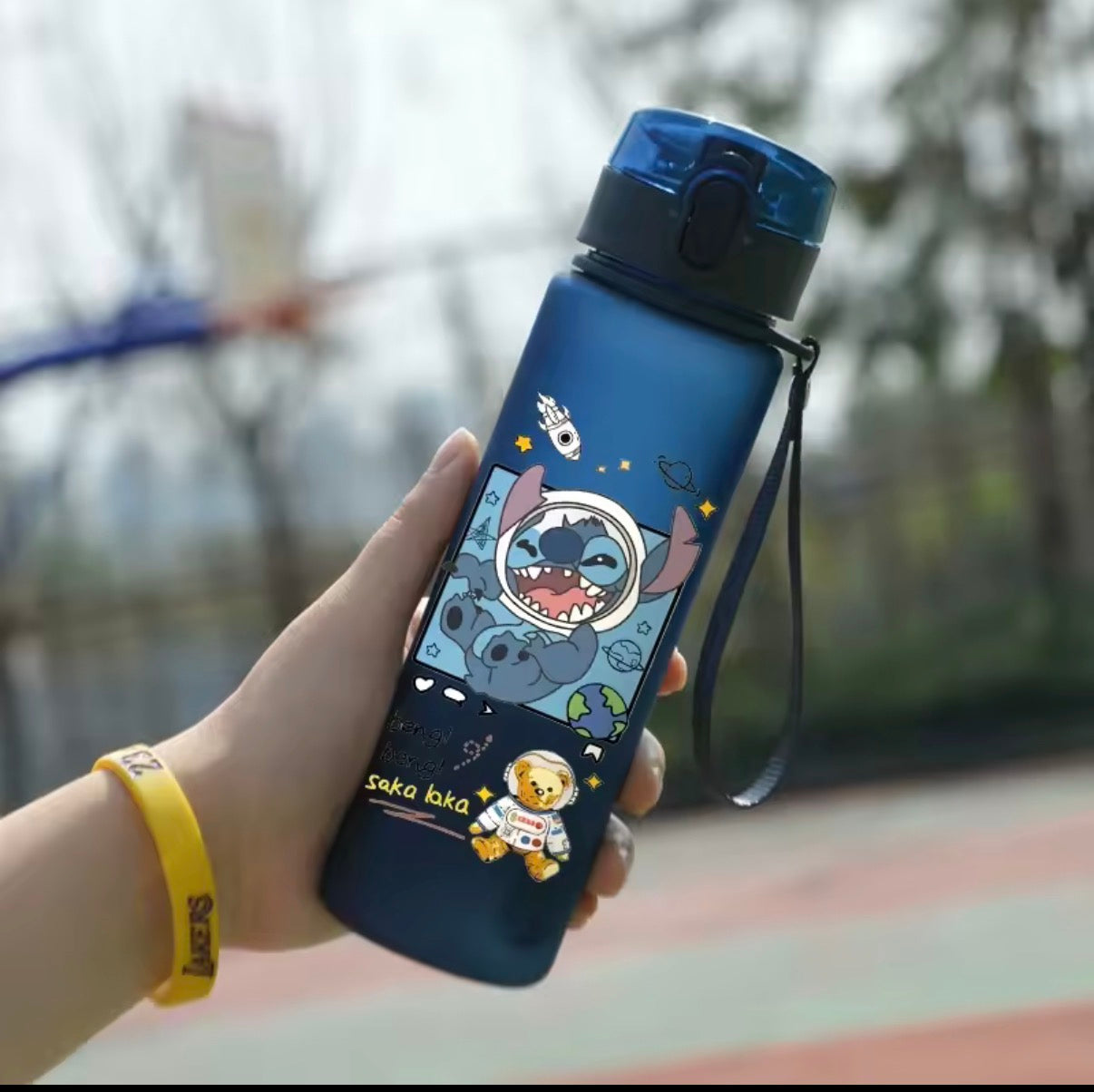 Disney 560ML Stitch Cartoon Water Bottle Cup Grey & Blue
Portable Plastic Large Capacity Clear Cup Outdoor Sports Water Bottle - Anime - 19 Different Designs - Perfect
Birthday / Christmas Gift
